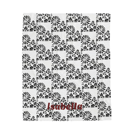 Cozy Personalized Plush Blanket Sophia