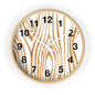 Rustic Wood Grain Wall Clock, Home Decor Clock, Modern Timepiece, Gift for Her, Unique Wall Art, Kitchen Clock, Natural Style Decoration