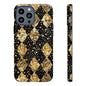 Elegant Gold & Black Phone Case for Tough Protection