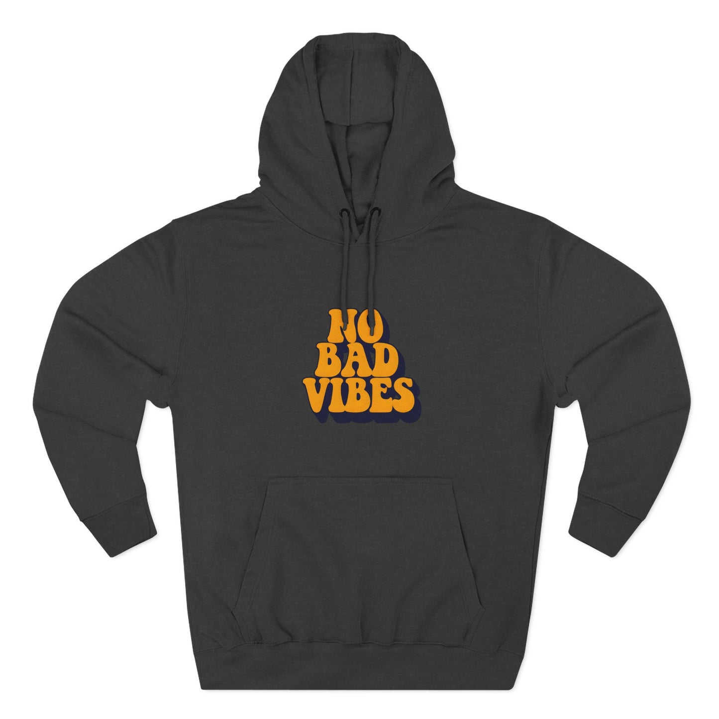 Good Vibes Only Fleece Hoodie for Positive Energy Lovers, Motivational Comfort, Chill Attire, Casual Wear, Gift for Friends