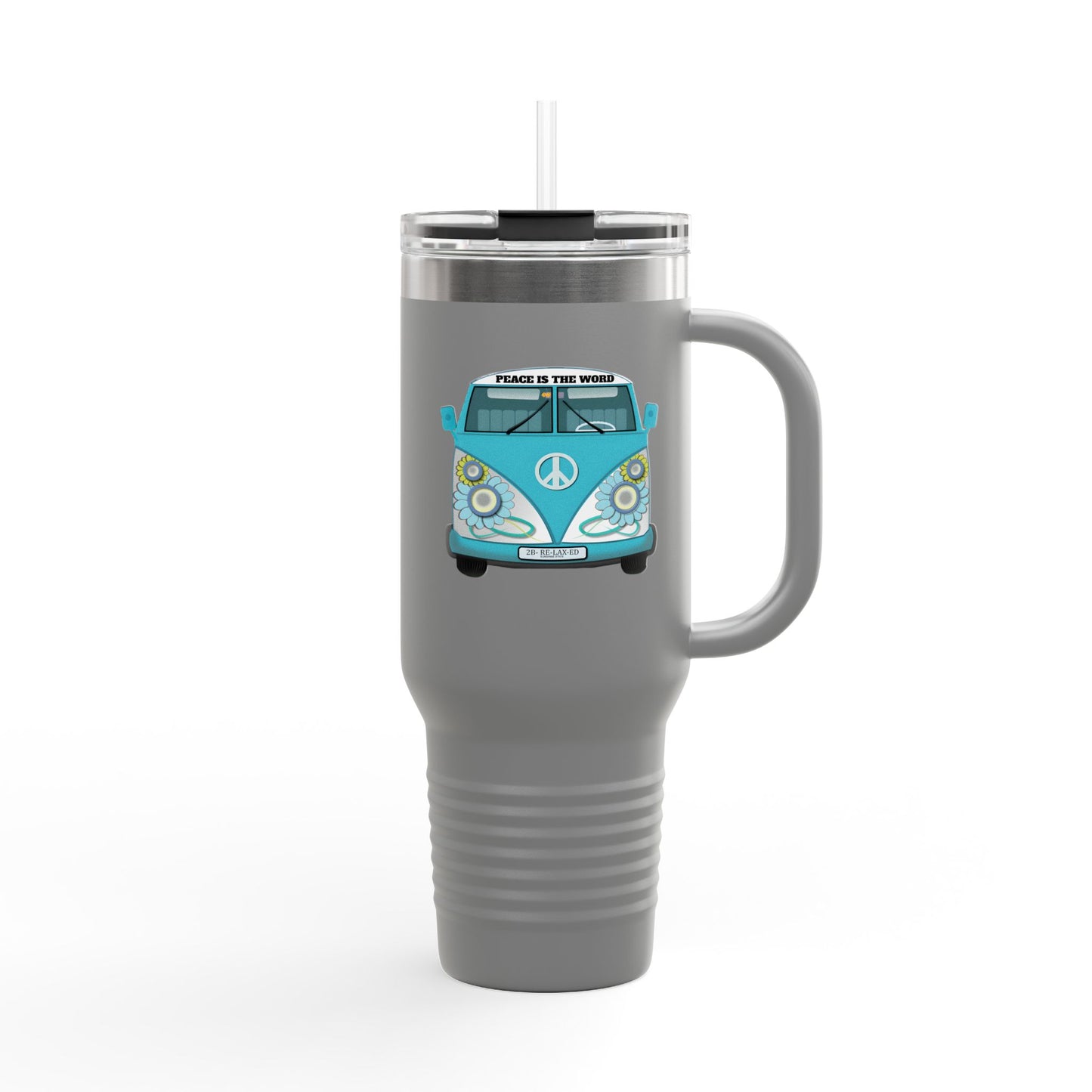 Vintage Van Insulated Travel Mug, Coffee Mug, Tea Tumbler, Road Trip Gift, Eco-Friendly Travel Cup