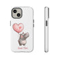 Cute Hippo Phone Case - Good Vibes Design, Animal Lover Gift, Fun Accessory, Birthday Present, Phone Accessories