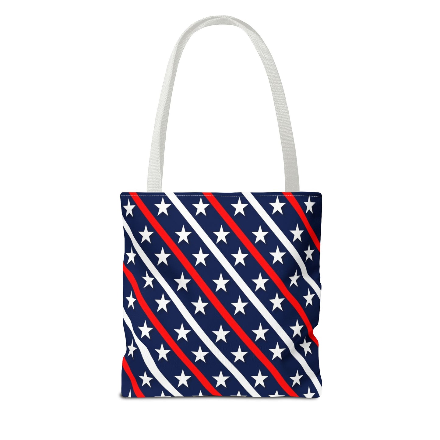 Patriotic Tote Bag, USA Flag Inspired, Star Patterned Purse, Summer BBQ, Independence Day, Memorial Day, Everyday Use