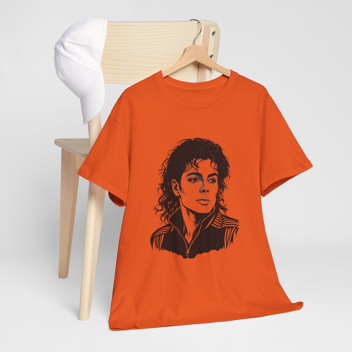 Michael Inspired Unisex Heavy Cotton Tee, Vintage Style Shirt, Retro Graphic Tee, Music Lover Gift, Unisex Casual Wear
