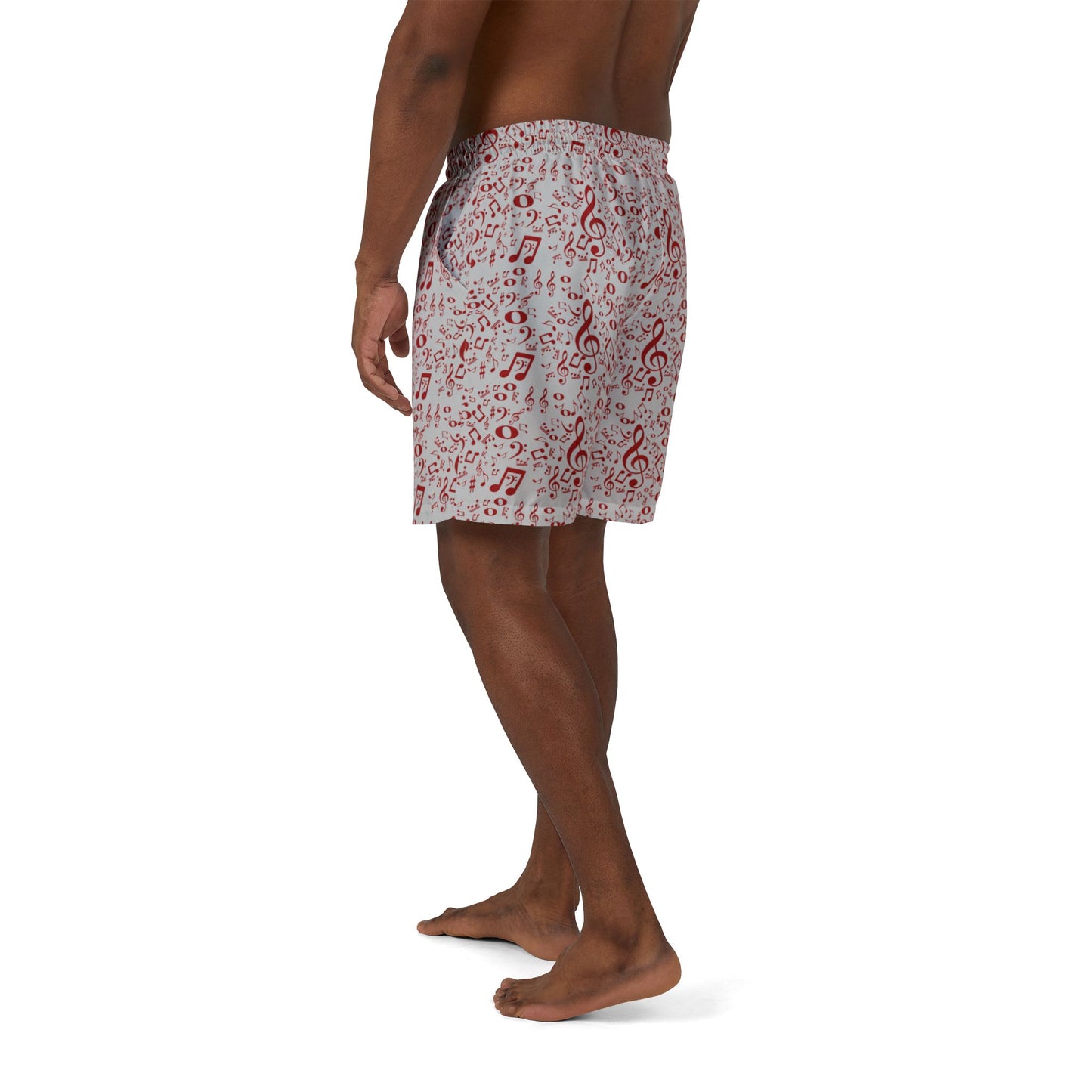 Musical Notes Unisex Swim Shorts, Beachwear, Summer Fun, Music Lover Gift, Pool Party, Vacation Essentials