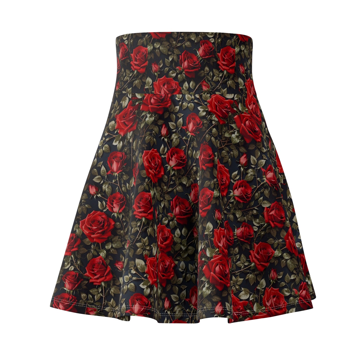 Floral Print Women's Skater Skirt, Trendy Summer Fashion, Garden Party Outfit, Casual Everyday Wear, Gift for Her