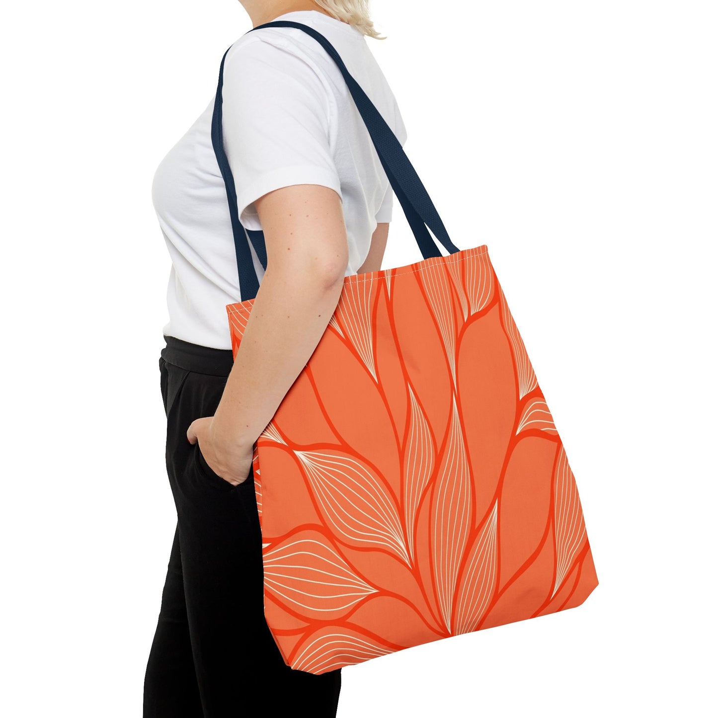 Vibrant Leafy Tote Bag, Stylish Grocery Bag, Eco-Friendly Shopping Tote, Floral Summer Tote, Gift for Plant Lovers