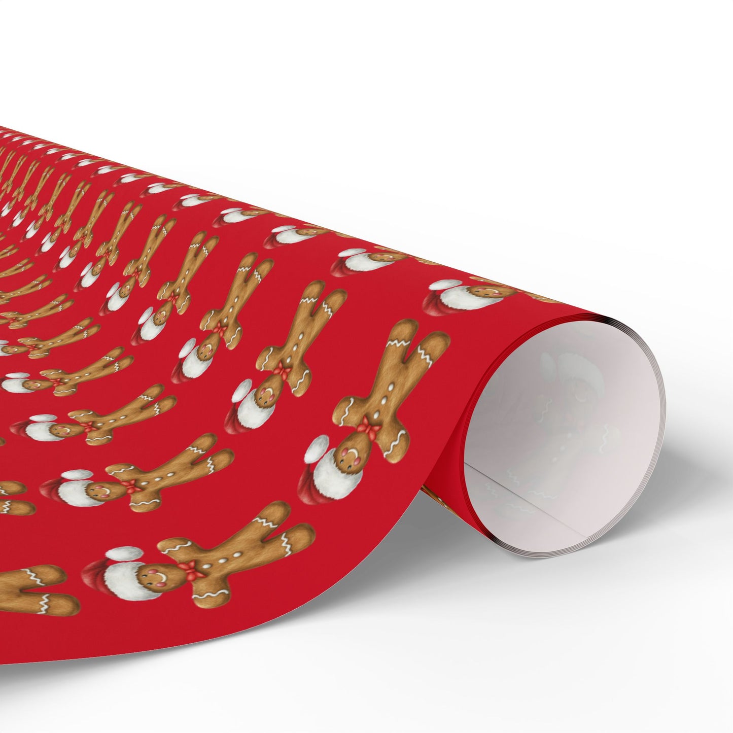 Festive Wrapping Paper for Gift-Giving, Christmas Wrap, Holiday Decorations, Gift Wrap for Birthdays, Gingerbread Theme