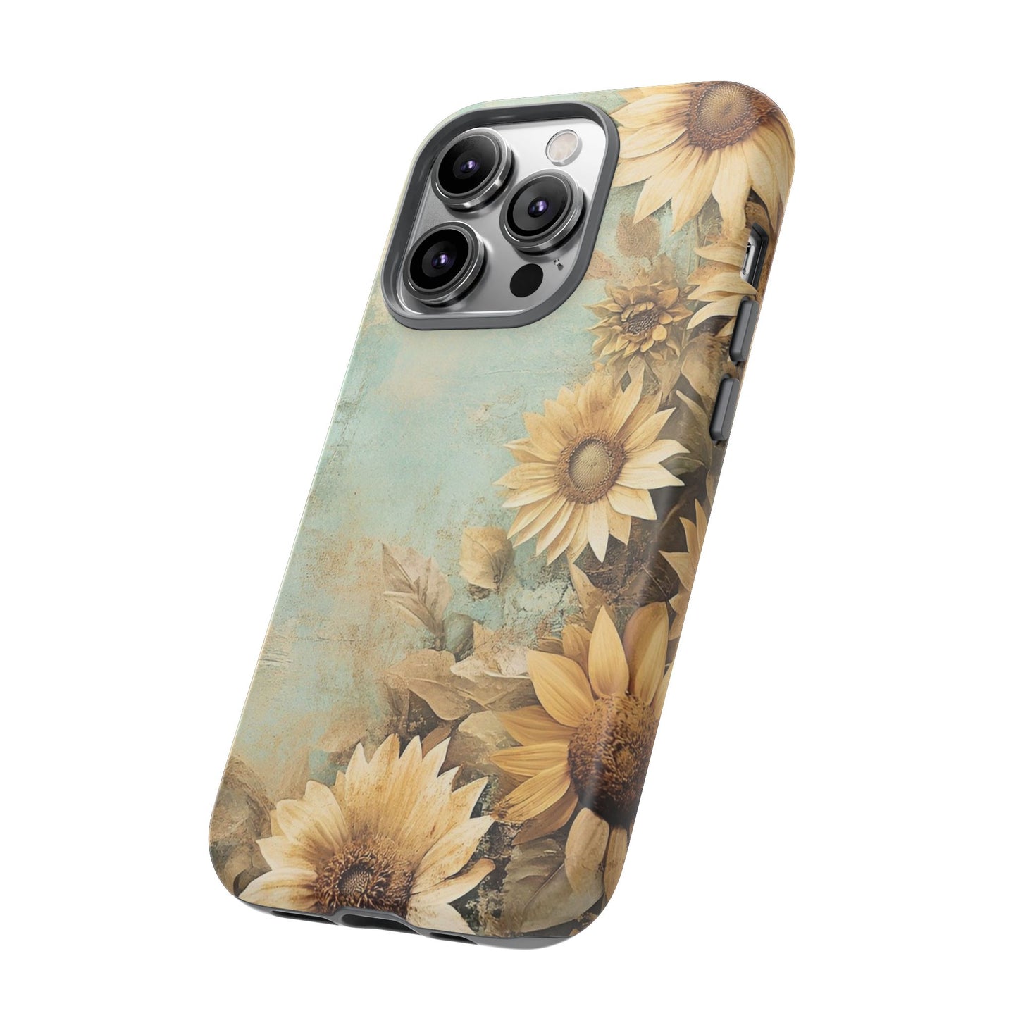 Sunflower Phone Case, Tough Shell Floral Cover, Nature Inspired Gift, Durable Protective Case, Perfect for Spring and Summer