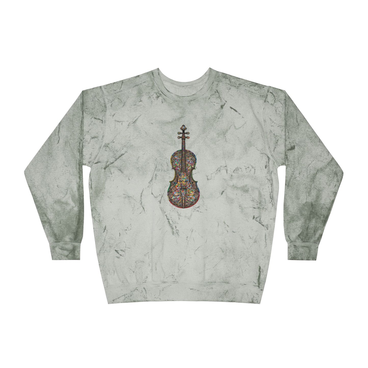 Colorful Violin Design Sweatshirt, Creative Gift for Musicians, Artistic Crewneck for Music Lovers, Unique Fashion for Concerts, Cozy [...]