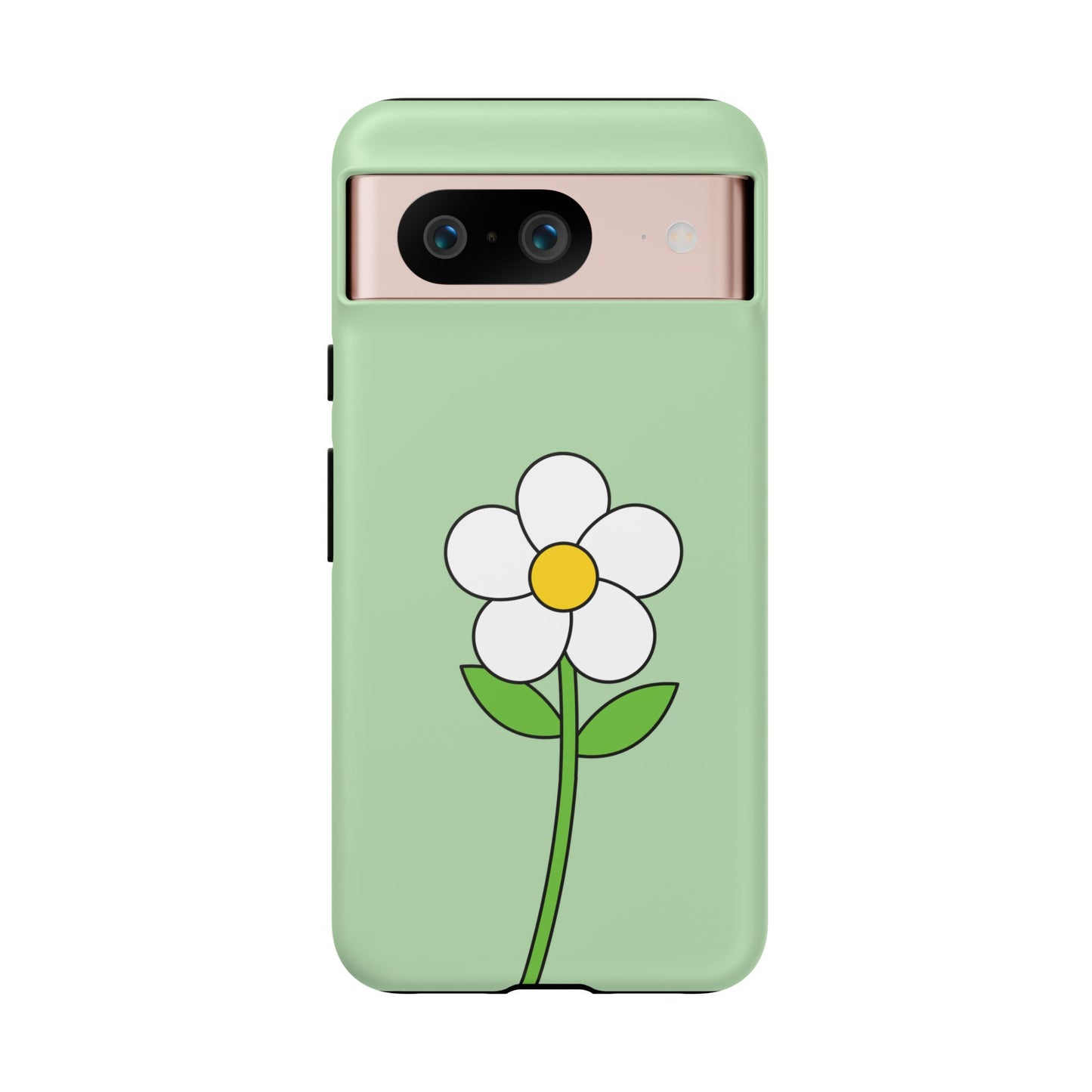 Floral Phone Case - Tough Cases for Nature Lovers, Cute Green Flower Design, iPhone Cover, Gift for Her, Spring Accessories