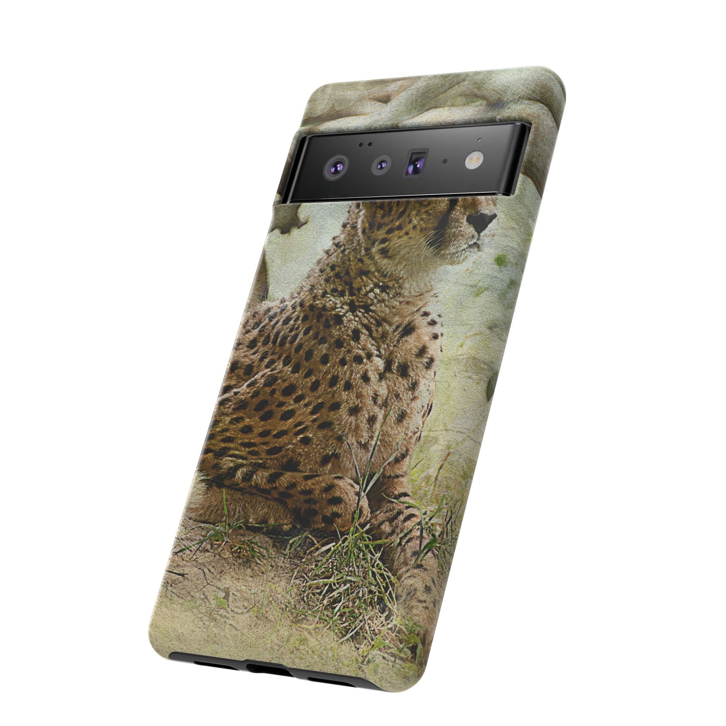 Cheetah Phone Case, Tough Cases, Animal Lover Gift, Wildlife Protection, Eco-Friendly Mobile Cover, Unique Phone Accessory