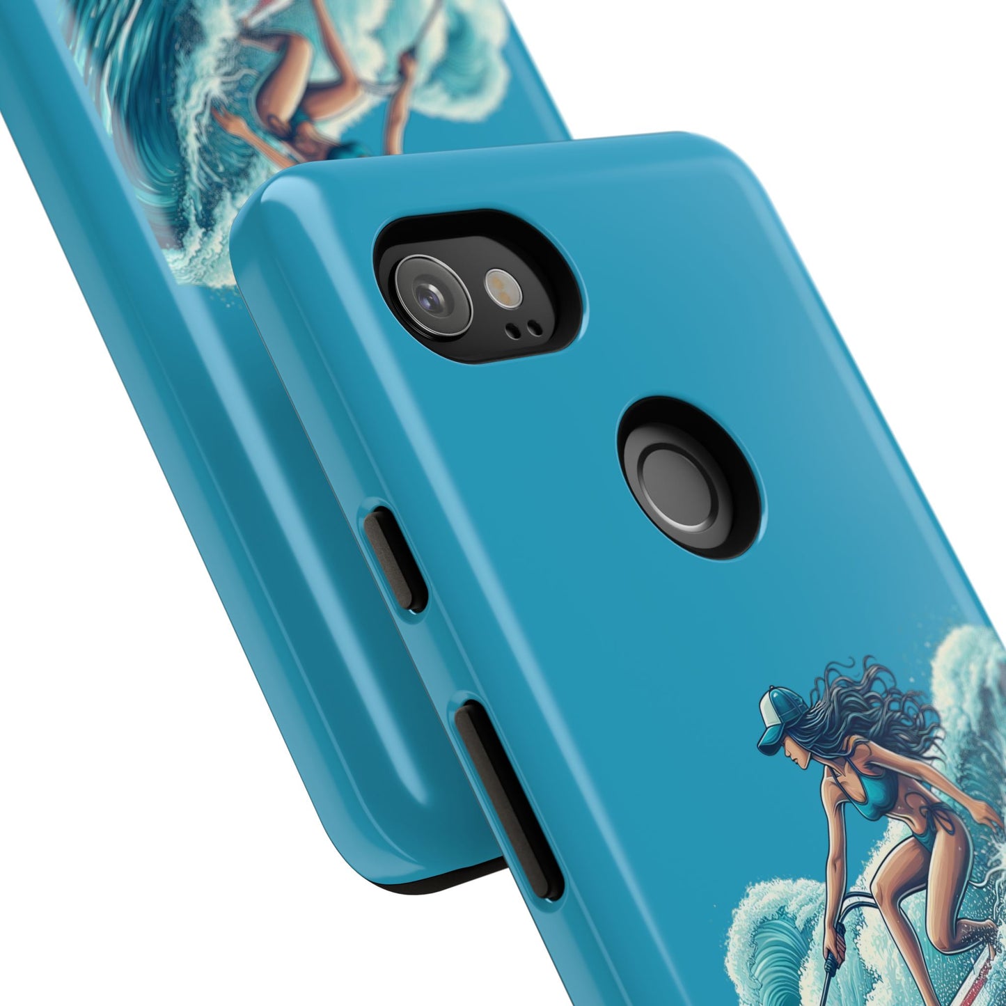 Surfing Phone Case, Coastal Vibes Phone Cover, Tough Cases for Beach Lovers, Ocean Art Phone Accessories, Summer Gift Idea