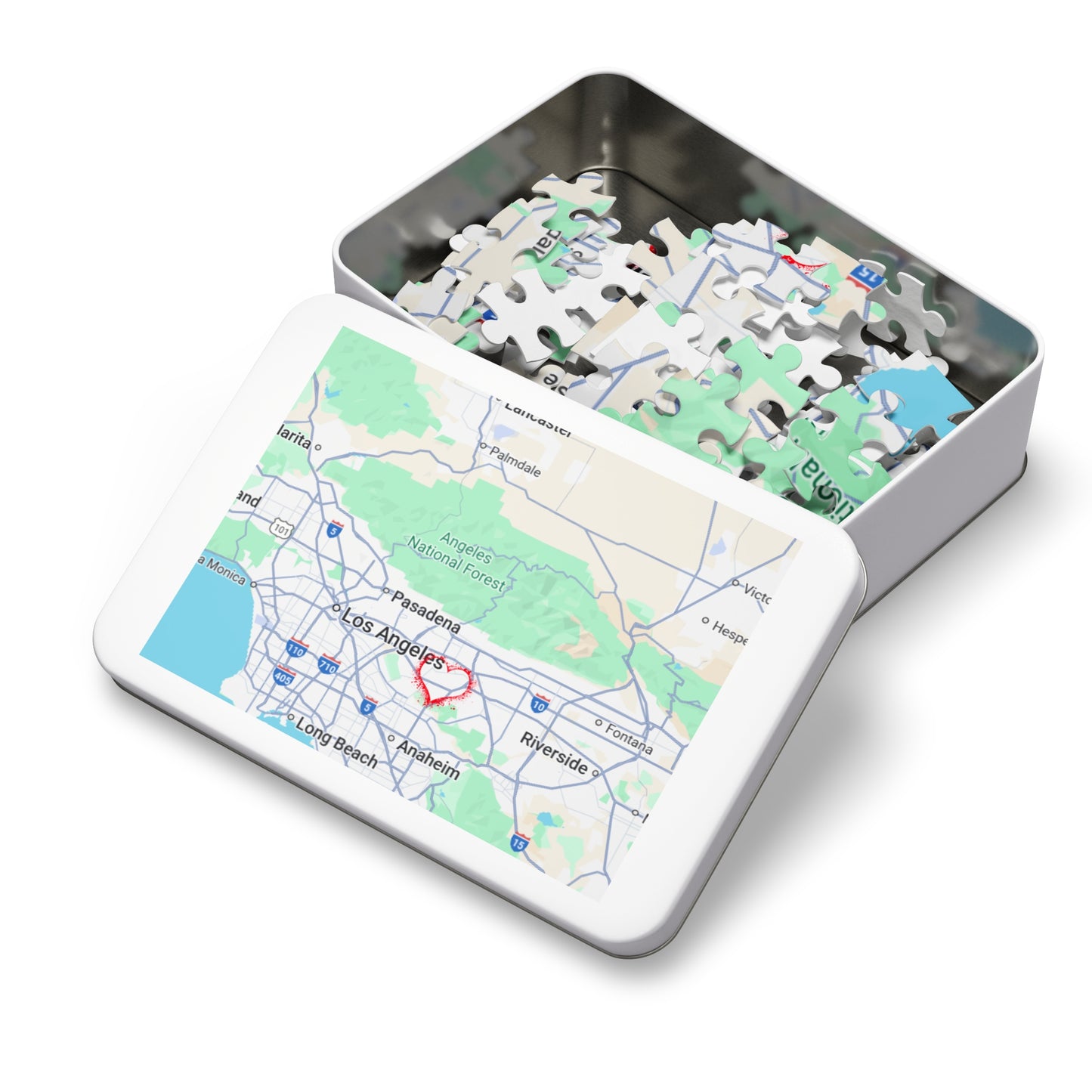 Los Angeles Love Jigsaw Puzzle with Tin | Fun Family Game, Unique Gift, Travel Keepsake, Home Decor, Puzzle Lovers