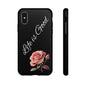 Floral Phone Case - Life is Good, Tough Phone Cover, Gift for Her, Rose Design, Personalized Phone Accessory, Stylish Tech Protector