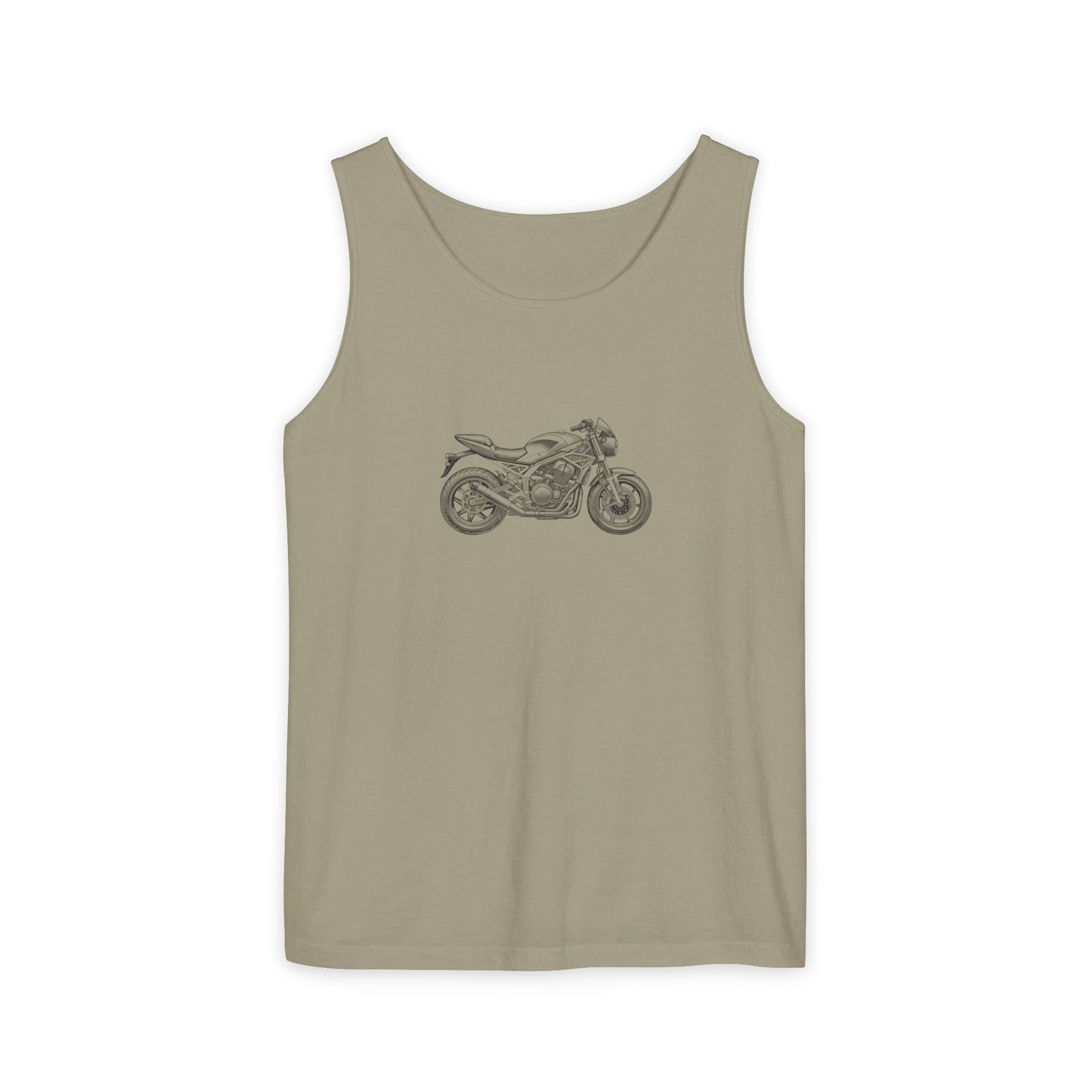 Motorcycle Lover's Unisex Garment-Dyed Tank Top, Biker Apparel, Casual Summer Shirt, Gift for Him or Her, Adorable Motorcycle Graphic, [...]