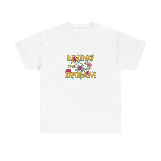 Living the Dream Floral Tee, Unisex Cotton T-Shirt, Inspirational Gift, Casual Everyday Wear, Flower Graphic Shirt, Summer Wardrobe [...]