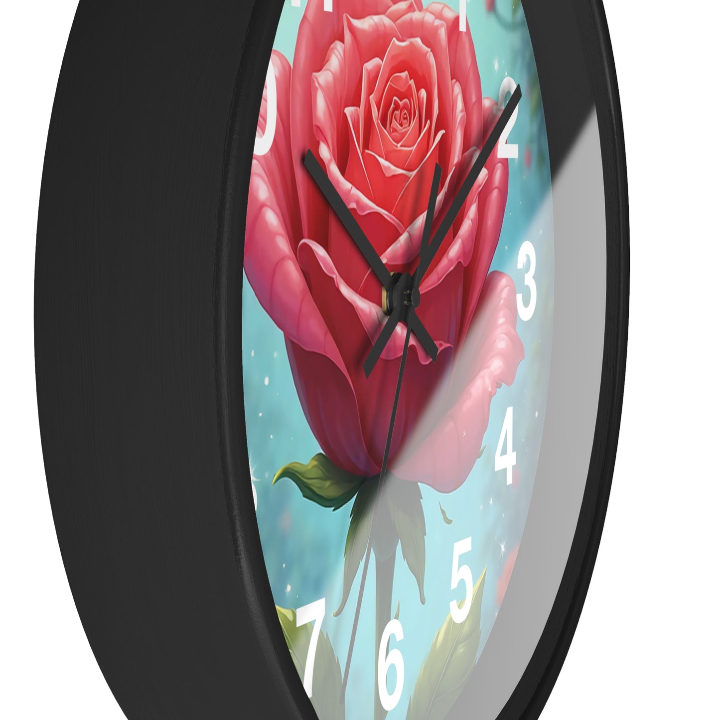 Floral Rose Wall Clock - Elegant Home Decor, Unique Gift for Garden Lovers, Timeless Decoration for Living Room, Birthday, Wedding, [...]