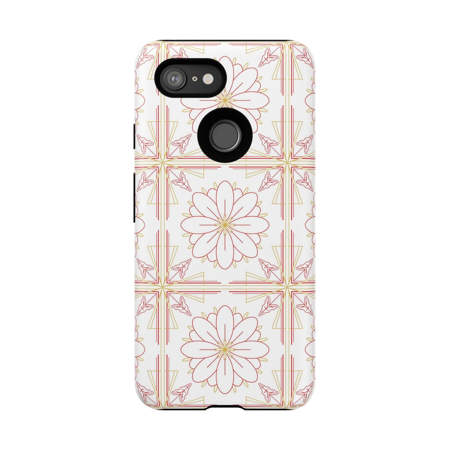 Floral Pattern Phone Case - Stylish Tough Case, Flower Design, Cute Mobile Cover, Phone Accessory, Gift for Her, Spring Style