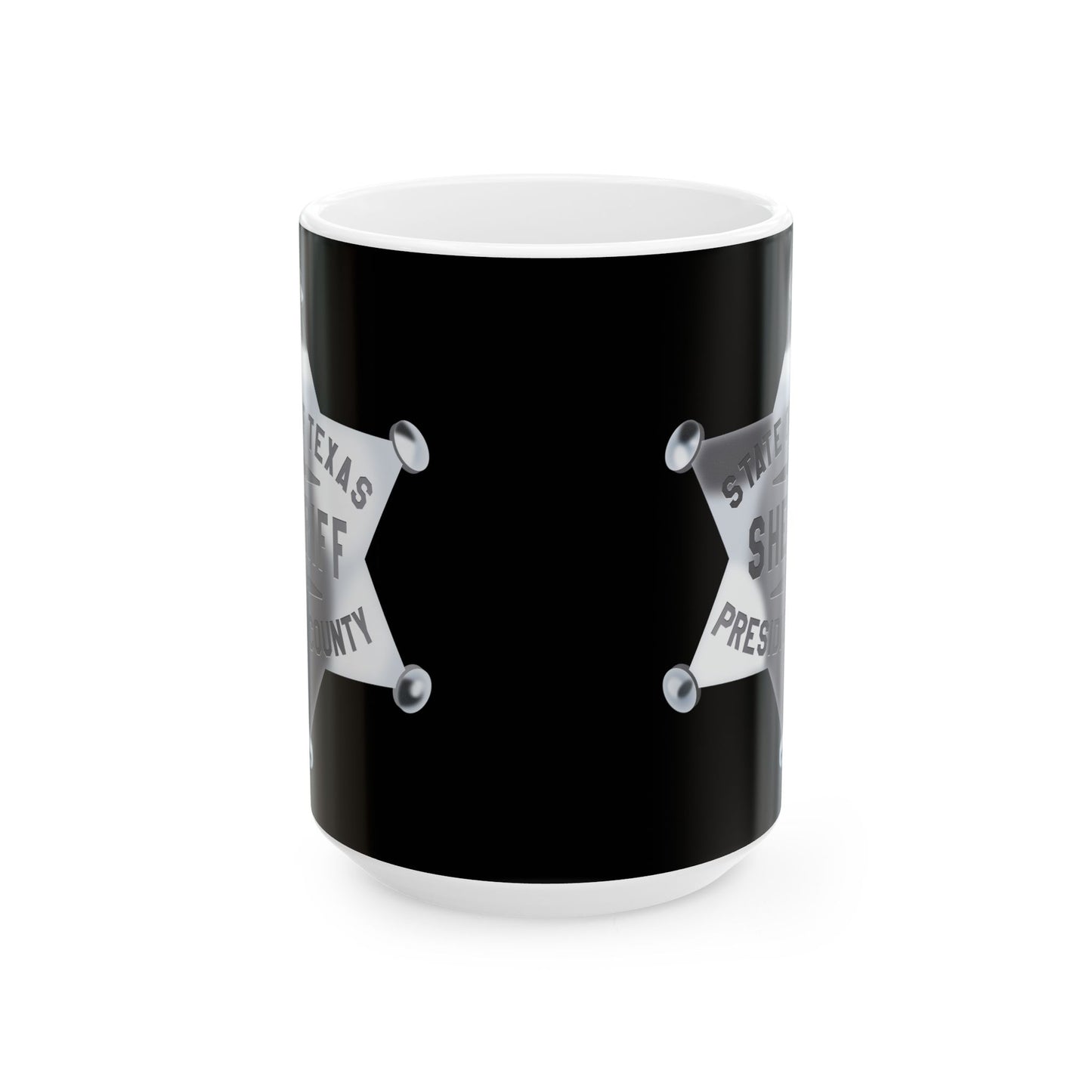 Sheriff's Office Ceramic Mug, Law Enforcement Gift, Sheriff Star Coffee Cup, Police Support Mug, Funny Sheriff Present