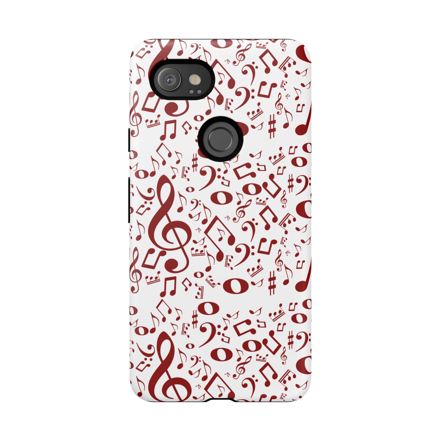 Musical Note Phone Case, Tough iPhone Cover, Gift for Musicians, Customizable, Music Lover's Accessory, Durable Phone Protection