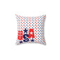 Patriotic USA Star Square Pillow, Throw Cushion, Home Decor, Independence Day Gift, Americana Style, USA Flag Decor