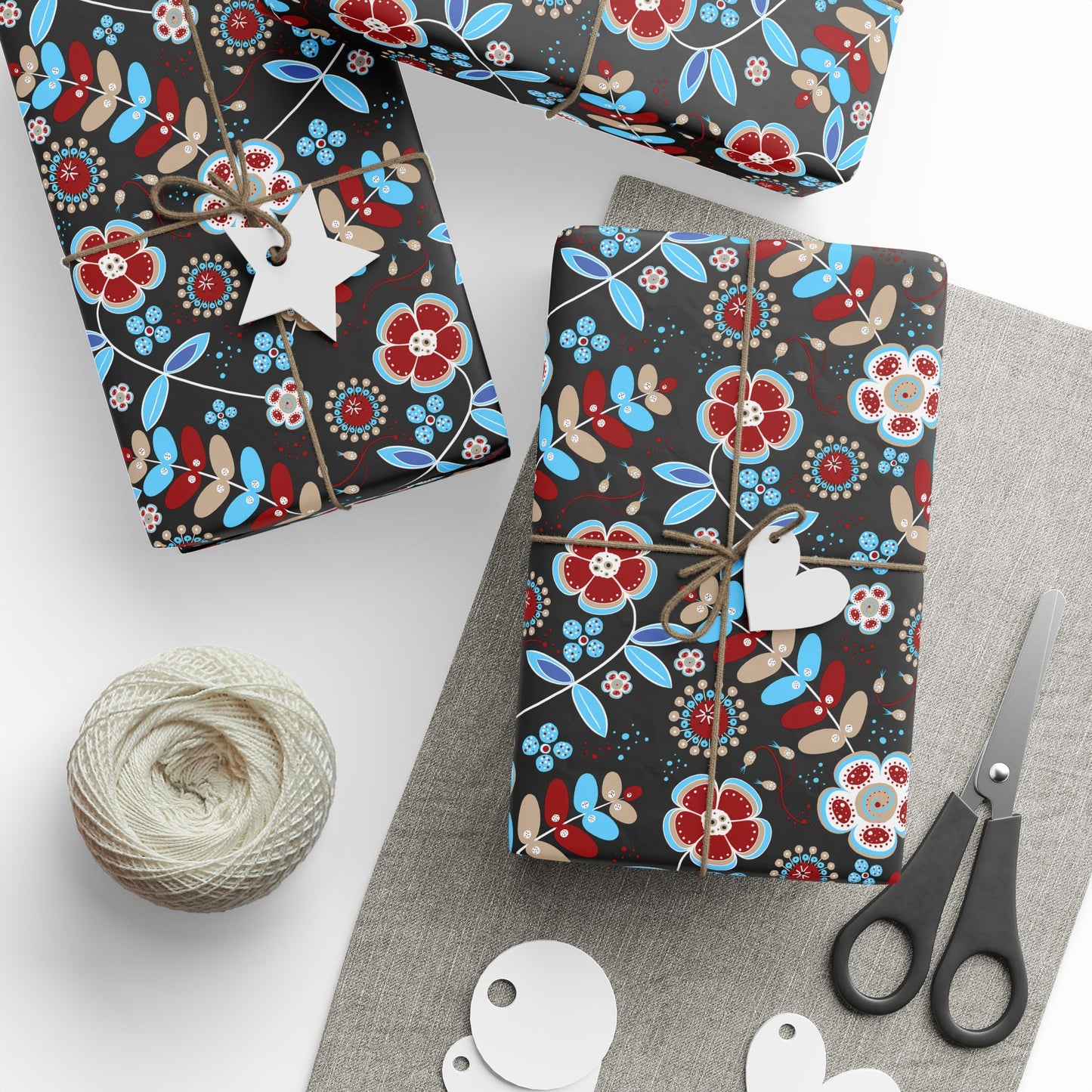 Floral Design Wrapping Paper - Perfect for Gifts, Birthdays, Holidays, DIY Crafts, and Special Occasions