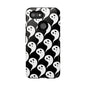 Ghost Pattern Phone Case, Cute Ghost Cell Phone Cover, Halloween Accessory, Spooky Gift, Black and White Phone Case