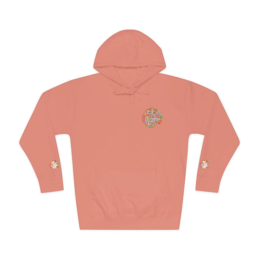 Floral Unisex Fleece Hoodie - Cozy Gift for Nature Lovers, Perfect for Fall, Spring, Birthdays, Relaxation, Outdoor Activities