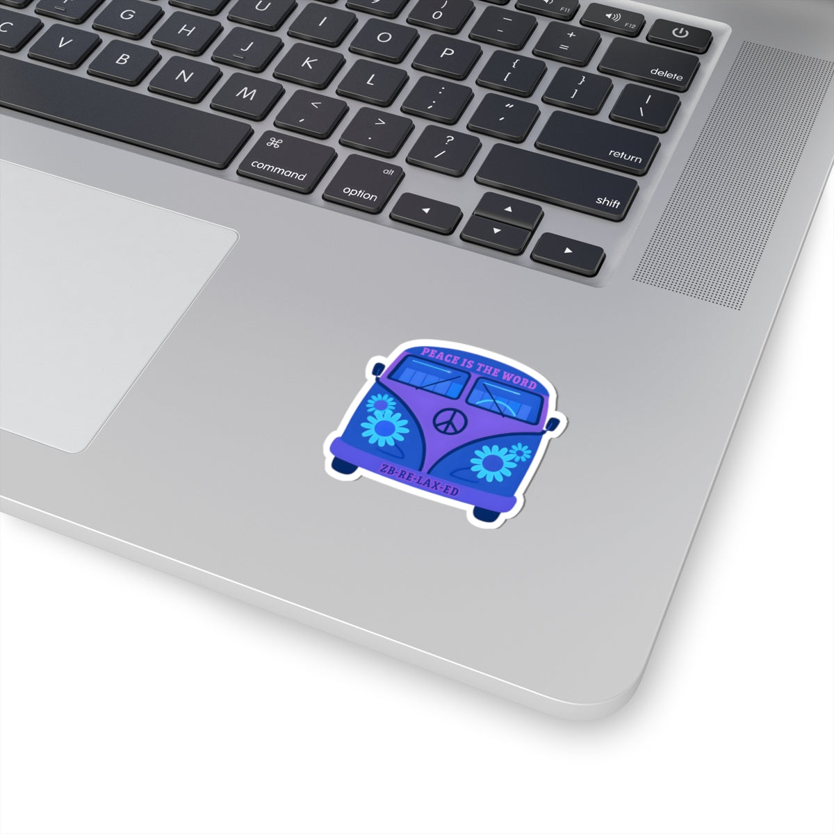Bohemian Peace Stickers, Laptop Decals, Flower Power Stickers, Mindfulness Decor, Retro VW Van Stickers