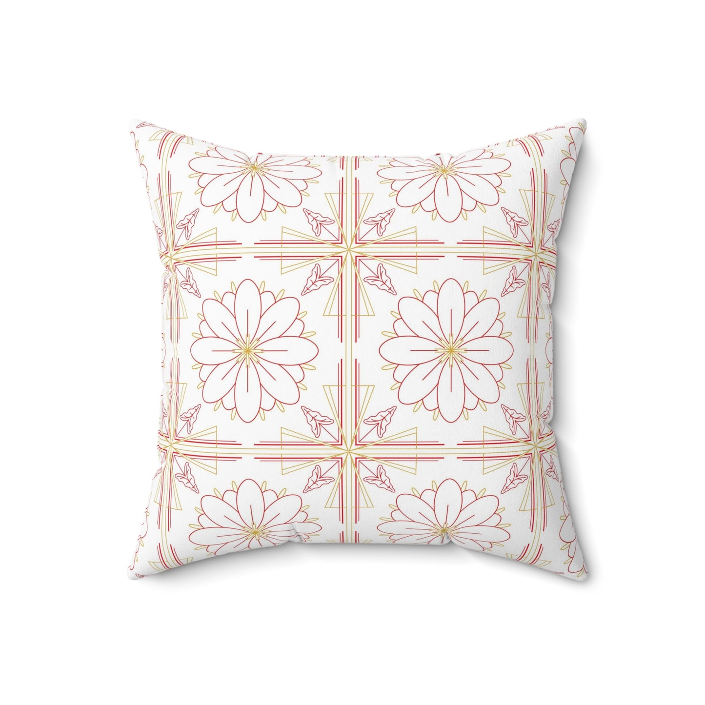 Chic Floral Square Pillow | Decorative Cushion, Home Decor, Boho Style, Gift for Her, Couch Pillow, Throw Pillow