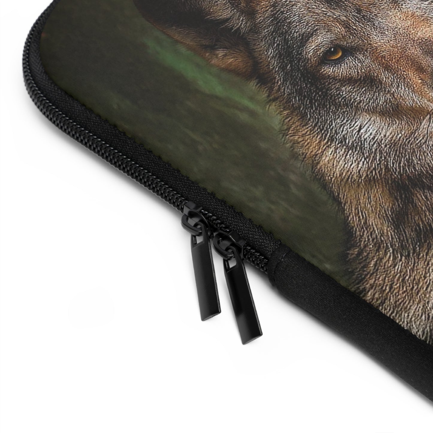 Wolf Laptop Sleeve - Wildlife Lover Gift, Cute Wolf Design, Stylish Tech Accessory, Nature-Inspired Sleeve, Perfect for Home Office