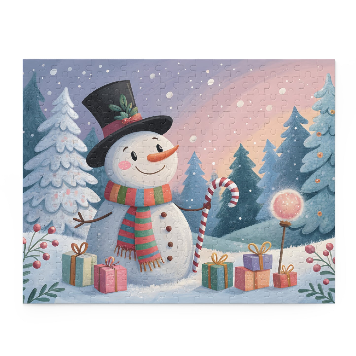 Heartwarming Snowman Puzzle for Cozy Family Nights, Holiday Decor, Gifts, Family Fun, Winter Activity, Christmas