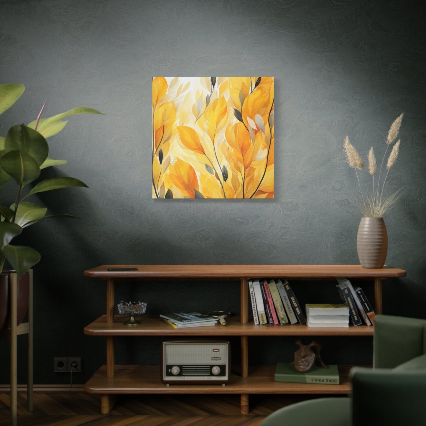 Gorgeous Yellow Matte Canvas Art Print, Stretched, 1.25"