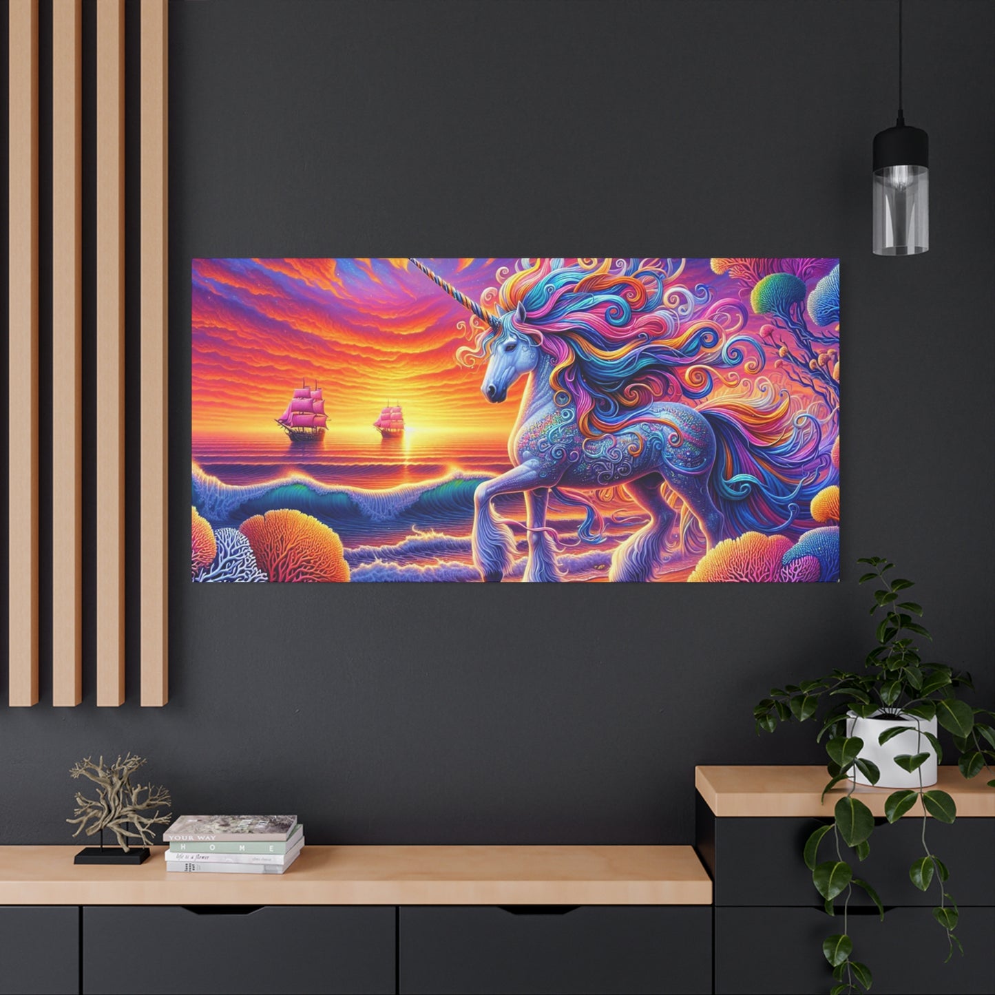 Matte Canvas, Stretched, 1.25"  Unicorn