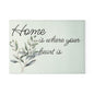 Home is Where Your Heart Is Glass Cutting Board, Kitchen Decor, Housewarming Gift, Wedding Present, Mother's Day Gift
