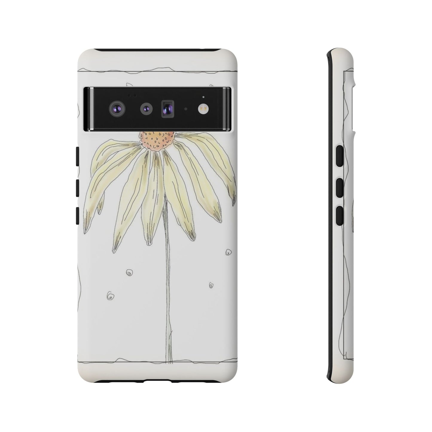 Flower Phone Case with Delicate Design, Tough Phone Cover, Nature Lover Gift, Floral Tech Accessory, Stylish Phone Protection