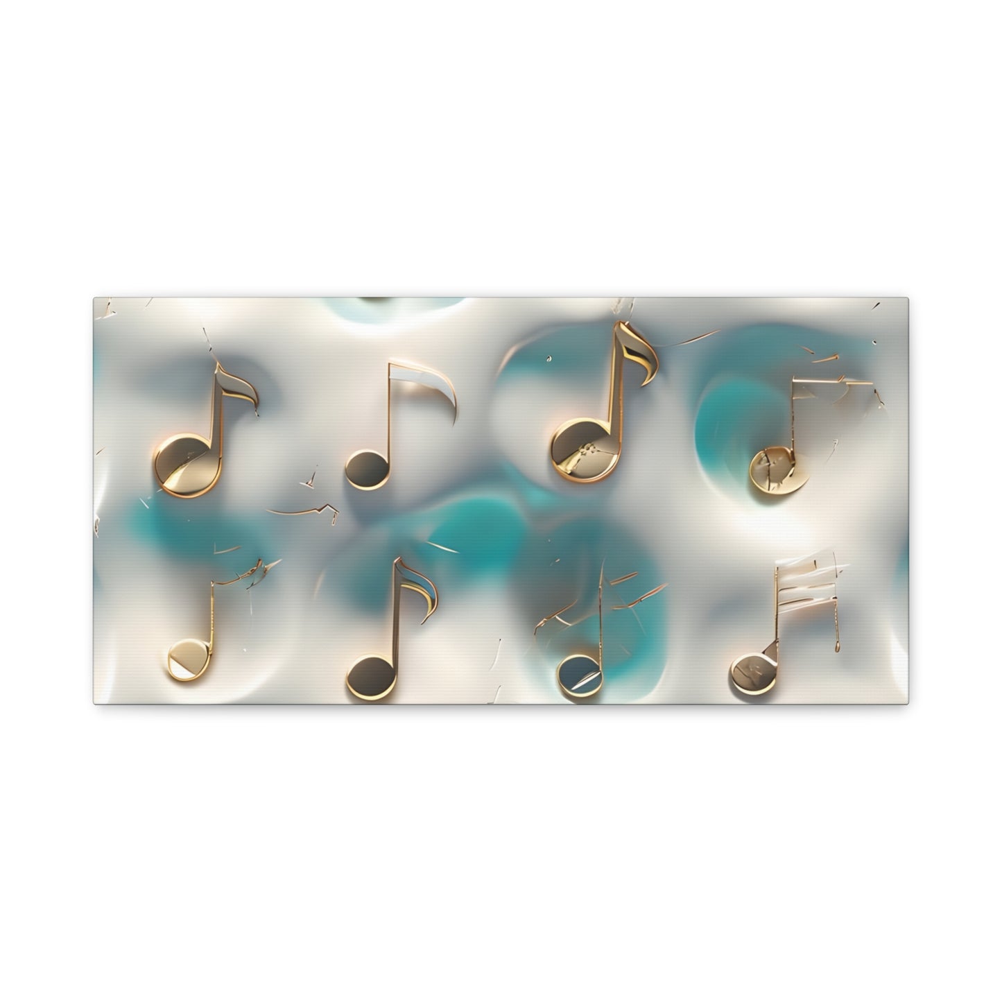 Musical Notes Wall Art Canvas, Elegant Home Decor, Perfect for Musicians, Music Lovers, Gifts for Music Teachers, Unique Art Piece