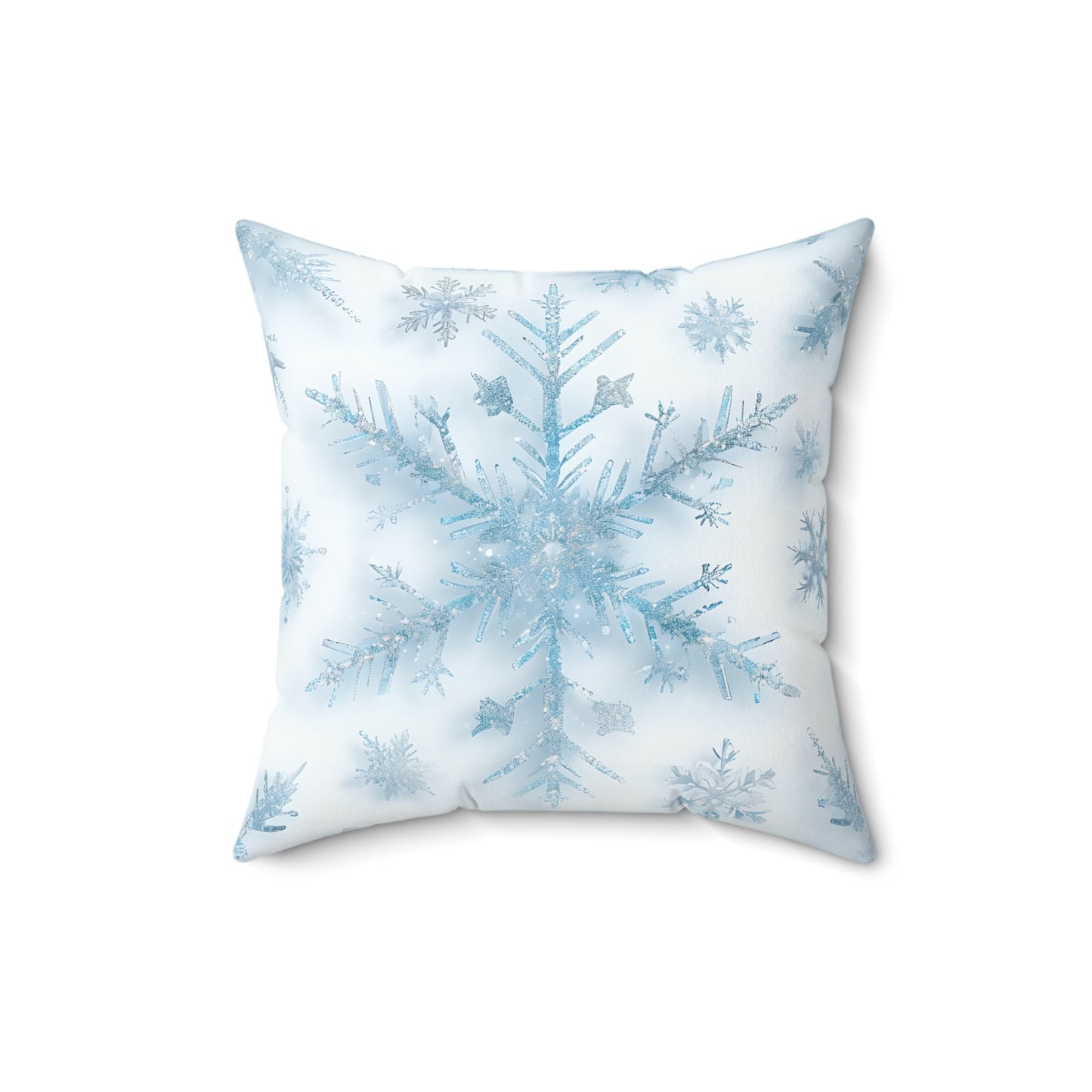 Winter Snowflake Decorative Pillow, Cozy Home Accent, Perfect Holiday Gift, Winter Decor, Snowflake Print Pillow