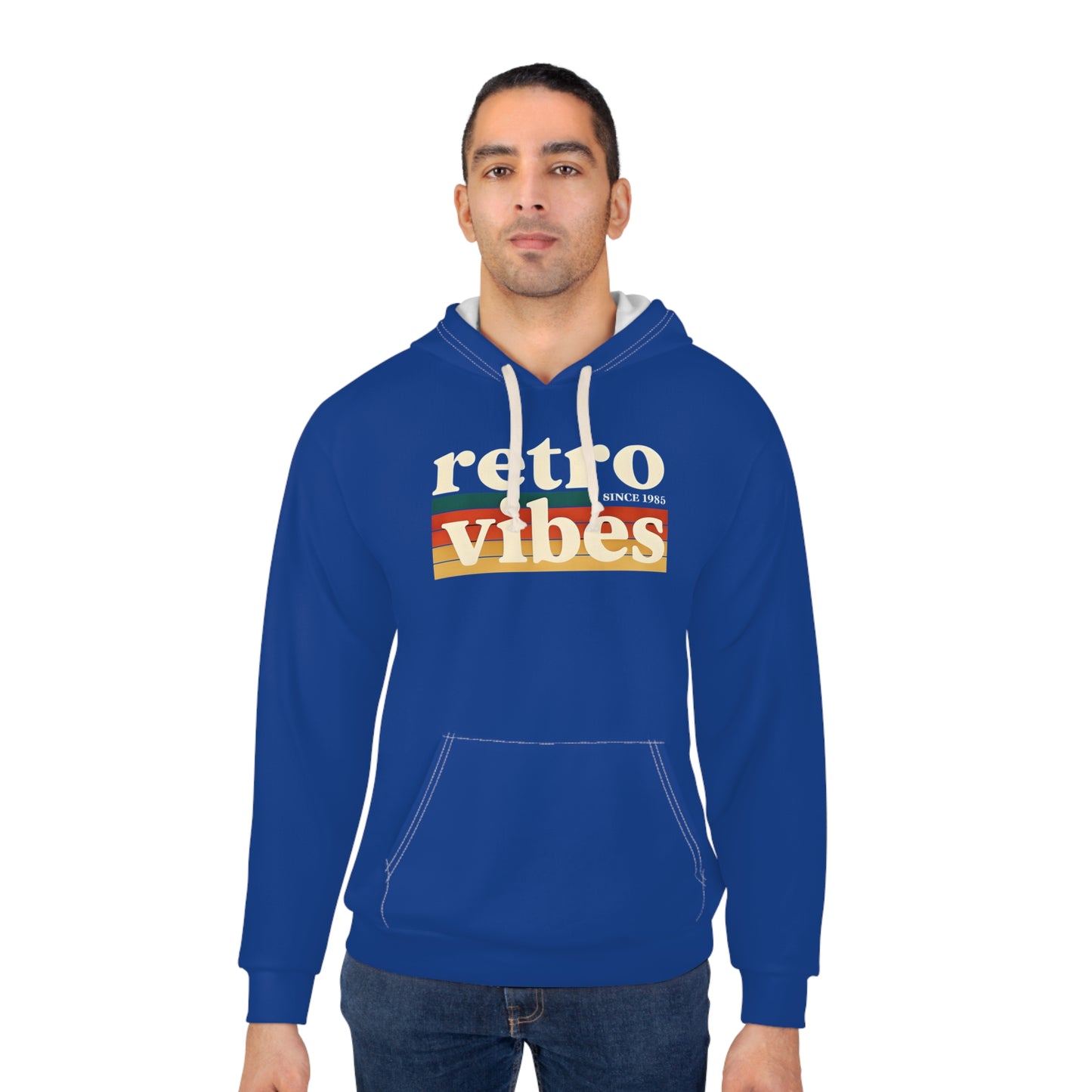 Retro Vibes Unisex Pullover Hoodie | Cozy Casual Wear, Trendy Gift for Friends, Chill Days, Music Festivals, Retro Style