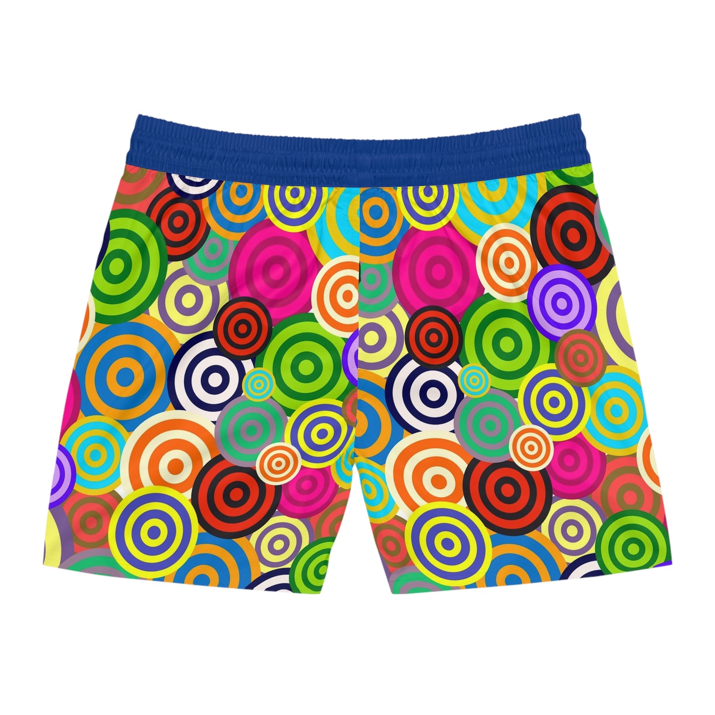 Vibrant Patterned Swim Shorts for Men - Fun Beachwear, Summer Essentials, Festival Style, Pool Party Swim Trunks, Gift for Him