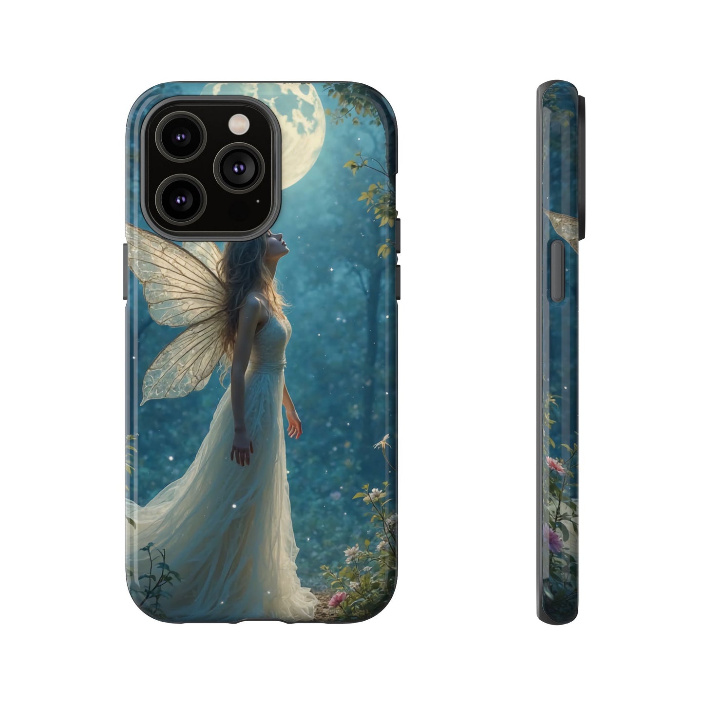 Fairy Moon Phone Case | Tough Cases for Nature Lovers, Fantasy Gift, Boho Phone Accessory, Ethereal Aesthetic, Magical Design