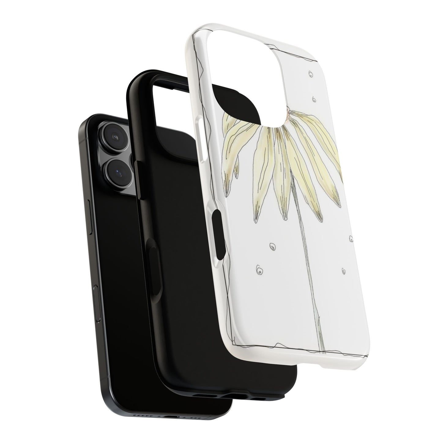 Flower Phone Case with Delicate Design, Tough Phone Cover, Nature Lover Gift, Floral Tech Accessory, Stylish Phone Protection