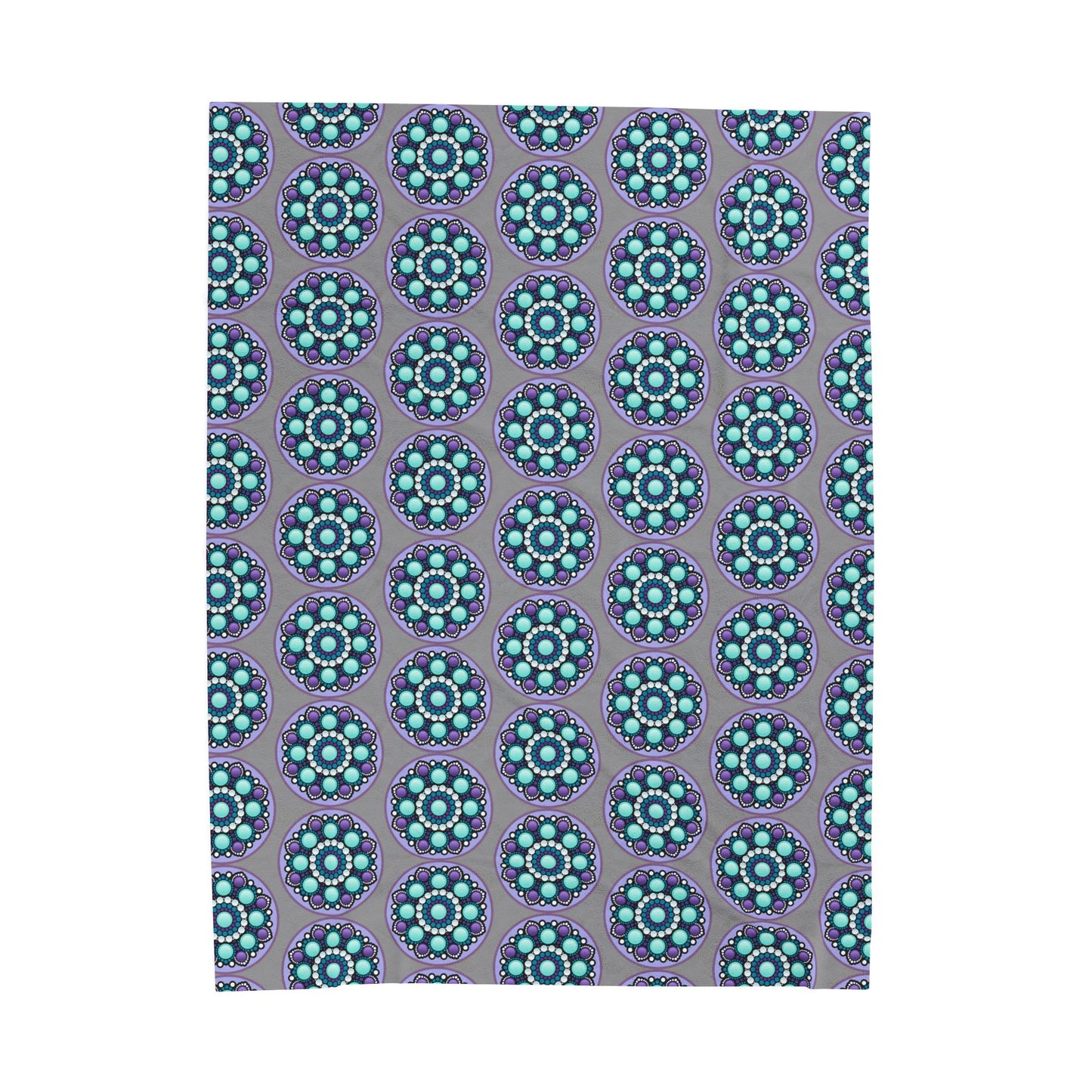 Bohemian Mandala Velveteen Plush Blanket, Cozy Throw, Decorative Bedding, Comfortable Gift, Home Decor, Yoga Retreat