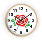 Rose Floral Wall Clock | Elegant Home Décor, Gift for Flower Lovers, Timeless Design, Spring Decor, Birthday Gift