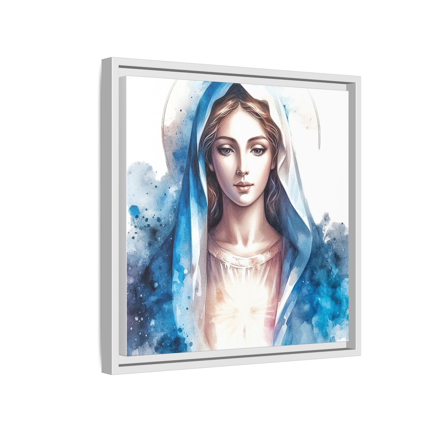 Framed Canvas Art Print, Spiritual Decor, Religious Artwork, Wall Decor, Gift for Faith, Elegant Home Decoration