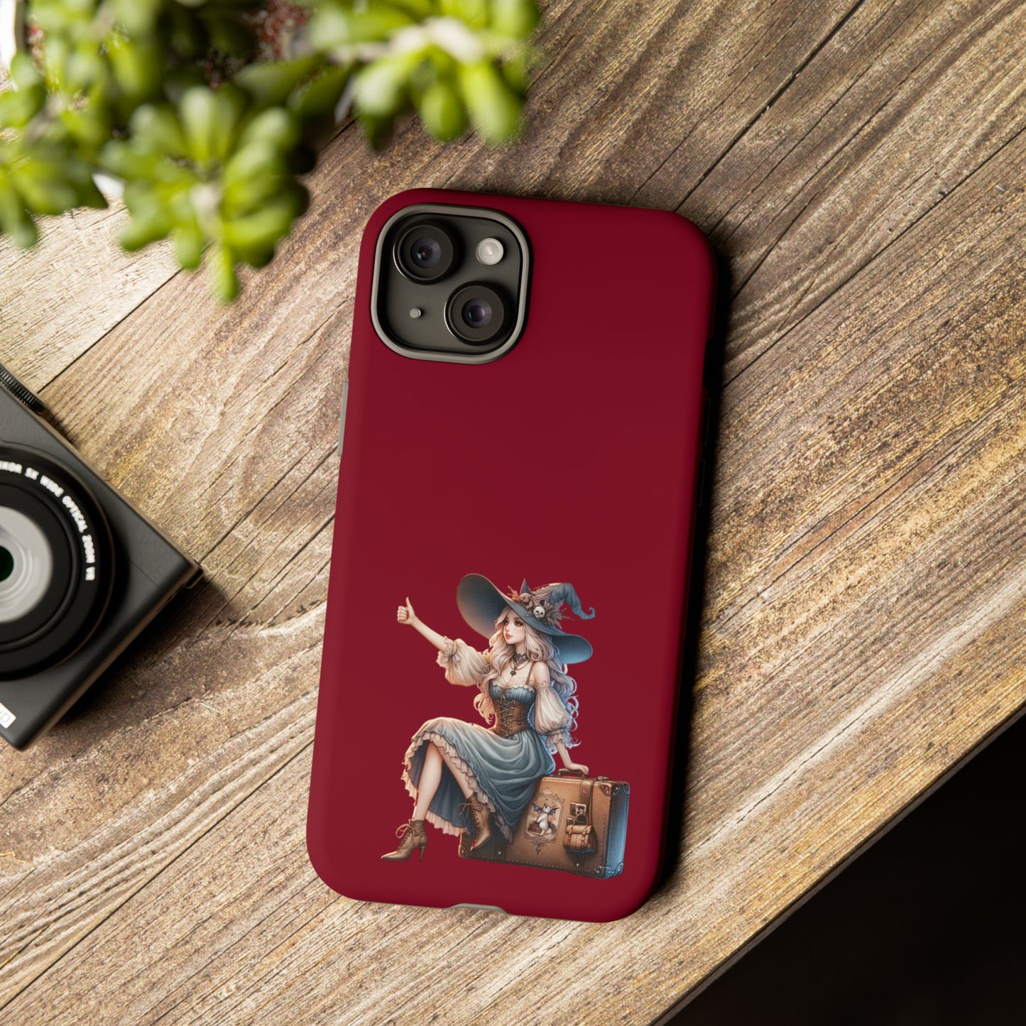 Witchy Phone Case - Magical, Durable - Halloween Gift, Cosplay Accessory, Cute Witch Design