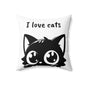 Cat Lover's Spun Polyester Pillow, Cute Cat Decor, Cat Themed Gift, Accent Pillow for Pet Lovers, Home Decor for Cat Owners, Feline [...]