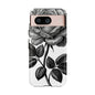 Elegant Floral Phone Case - Tough Cases, Black Rose Design, Floral Phone Cover, Stylish Phone Accessory, Gift for Her, Mother's Day