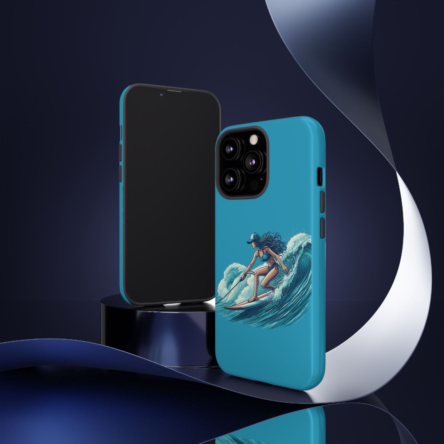Surfing Phone Case, Coastal Vibes Phone Cover, Tough Cases for Beach Lovers, Ocean Art Phone Accessories, Summer Gift Idea